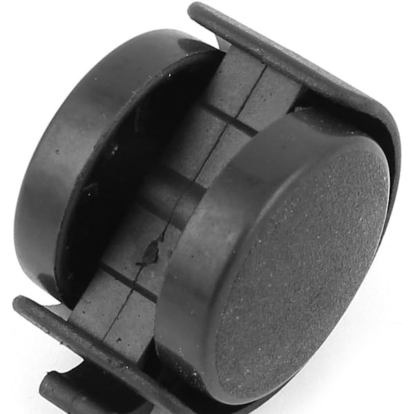 Drejelige nylonhjul med bremse 40 mm M8 4-pak (sort)