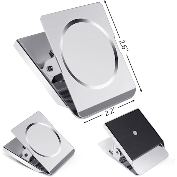 Grtard Extra Large Magnetic Clips 6pack Heavy Duty Stainless