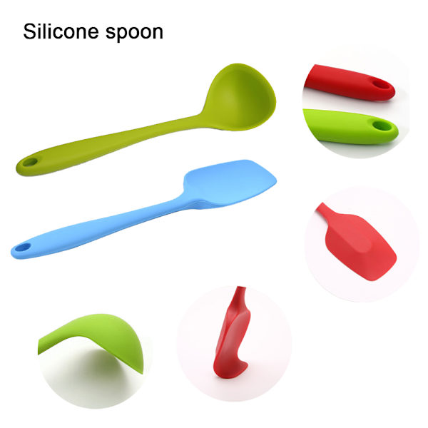 Bakverktyg all-in-one silikonspatel siliköksredskap