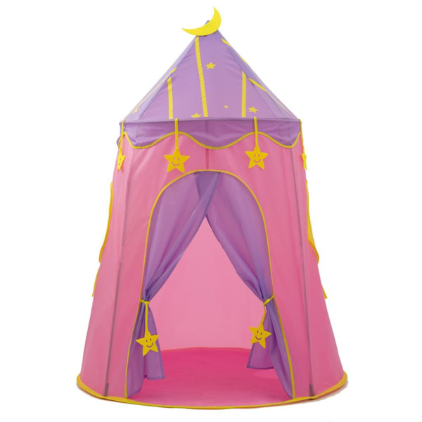 Barnens tält Tipi tält för barn Småbarn Barnrum Tipi för inomhus och utomhus med vimplar - 150 cm högt
