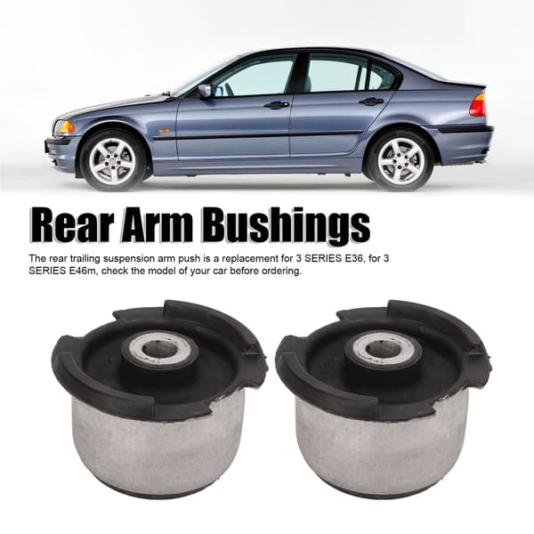 2 st Bakre Arm Push Spårstångs Bussningar 33321097009 för 3-SERIEN E36 E46
