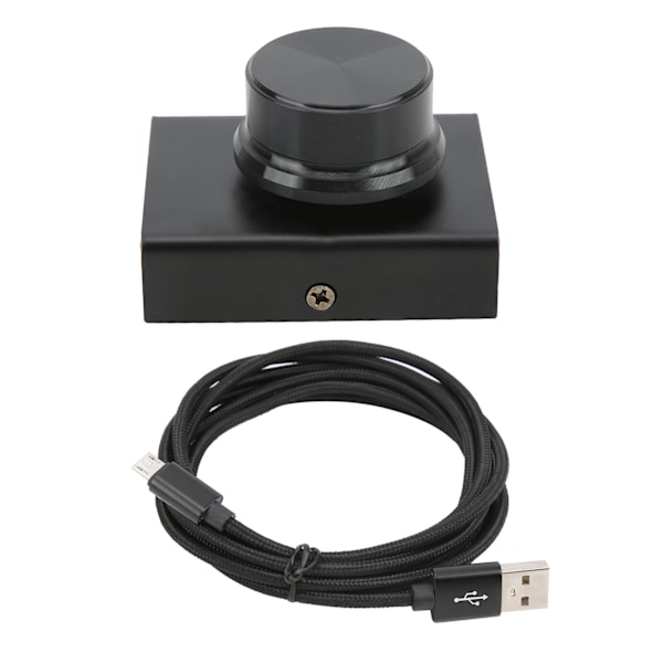 USB-äänenvoimakkuuden säätönuppi Kaukosäädin Äänenvoimakkuuden säätäjä Win 10/8/7/Vista/XP/OS XMusta