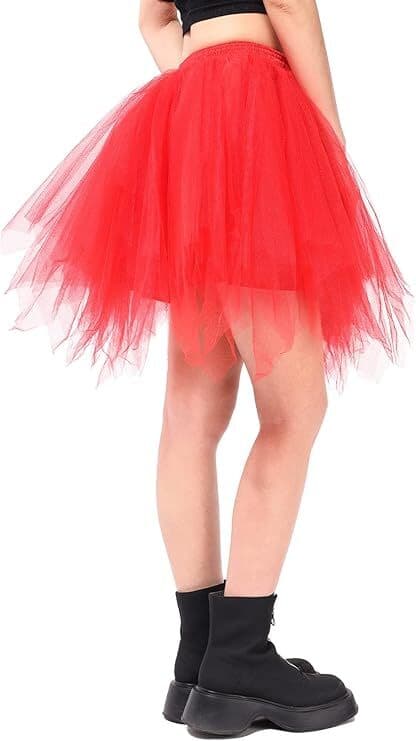 Tutu til kvinder - Karneval, Ballet, Halloween, Maskerade red