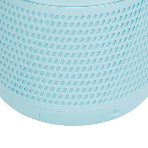 Bärbar Karaoke Maskin RGB Färgglada Lampor Handhållen Bluetooth Högtalare med Trådlös Mikrofon för Hemmabruk Blå