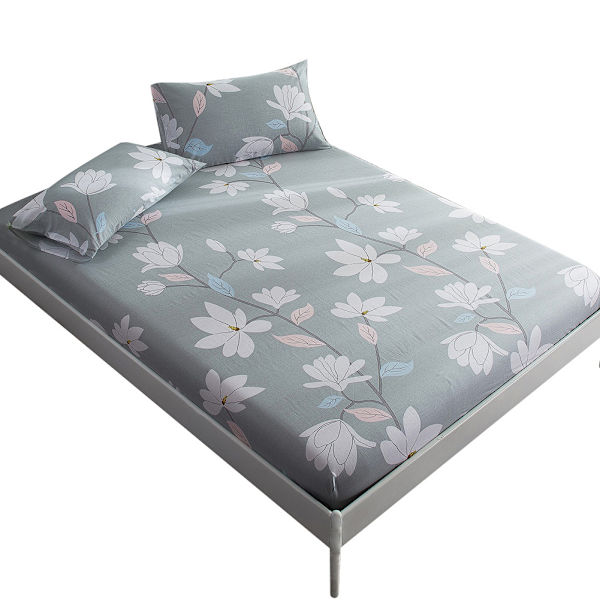 Bomullsblommig Tryckt Sängkläder Tvilling Full Queen King Sängkläder Anpassad Lakansöverdrag (180*200cm)