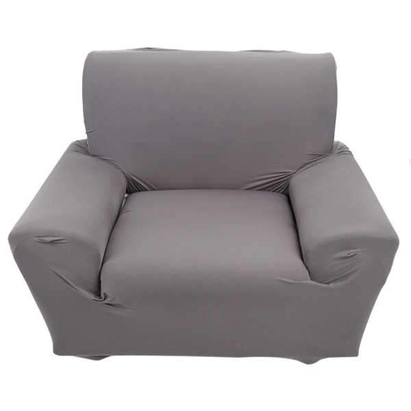 1 st soffaöverdrag för en sittplats, 1 sitsig, hög elasticitet, mjuk sofföverdrag, grå (90-140 cm)