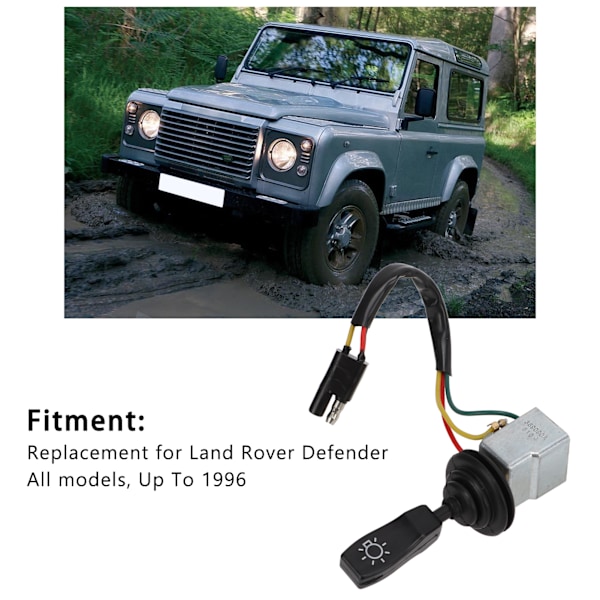 Bil Hovedlys Hovedafbryder PRC‑3430 Udskiftning til Land Rover Defender Alle Modeller Op til 1996