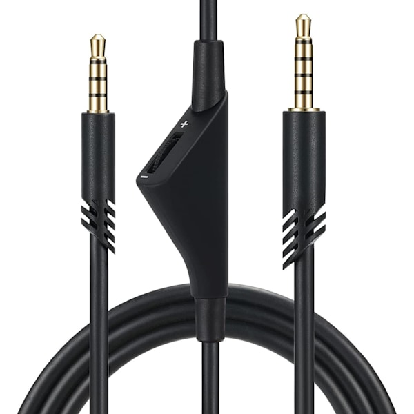 Spillkabel for spillhodesett, 2 meter, justerbart volum, 3D stereoforlengelseskabel for Astro A10 A40 A30