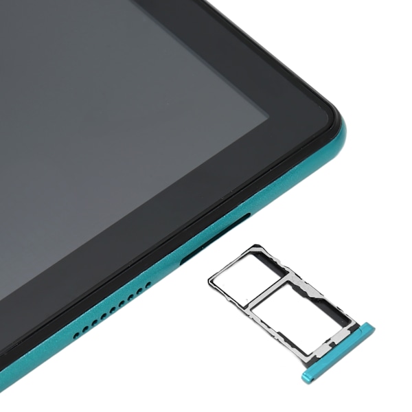 10.1in Smart Phone Tablet 5GWiFi 8GB 128GB Octa Core 8800mAh IPS Touch Screen HD Tablet för Android 11 100‑240V Grön EU-kontakt