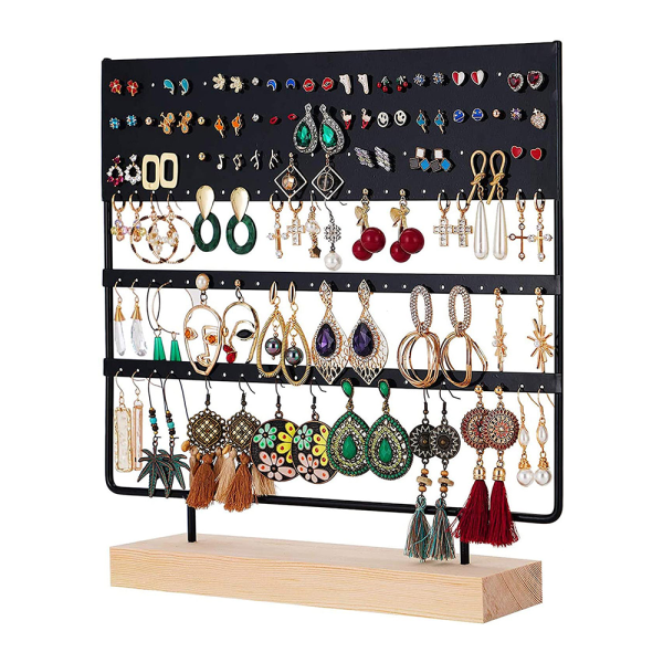 Øredobb Stativ Display Stativ 3-Tier Øredobb Holder Smykker