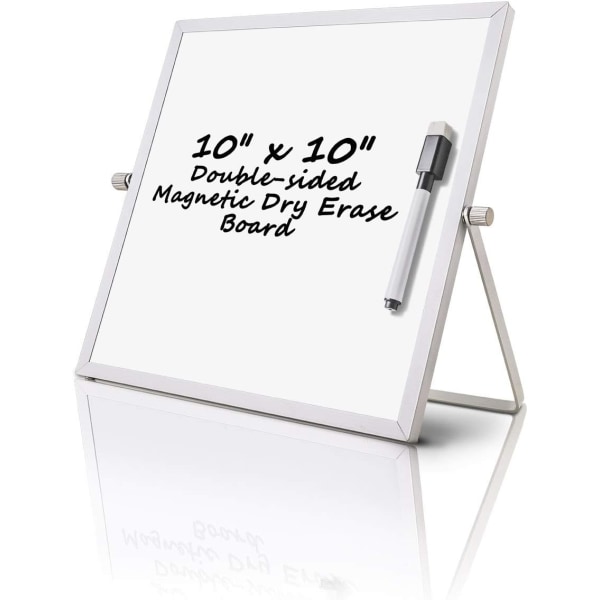Liten torr raderbar whiteboard, magnetisk skrivbords whiteboard 10\" x