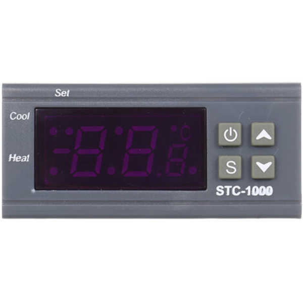 STC-1000 Digital Temperaturregulator, Varme-Køle-Centigrade-Termostat, Med Sensor, 110-220Vac