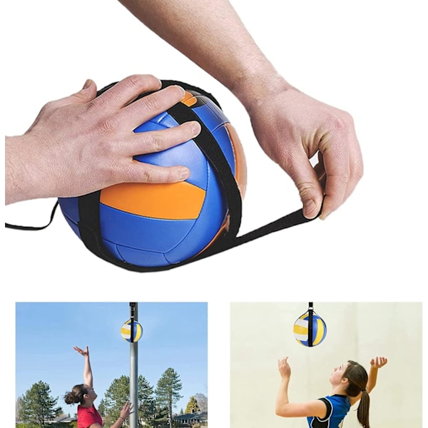 Volleyball Spike Trainer Volleyball Spike Træningssystem Volleyball Udstyr Træning Forbedrer Serve Jumping Action Sort