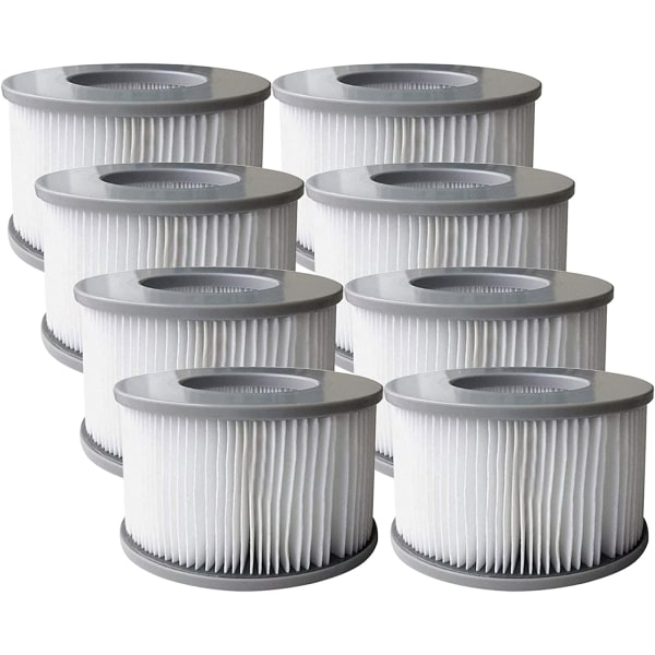8-pack filterpatroner för pool