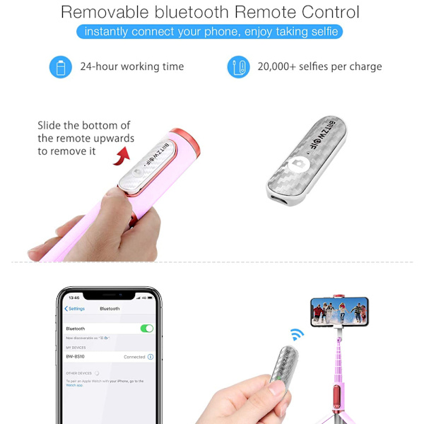 Selfie Stick Tripod Gimbal Stabilizer för Smartphone med