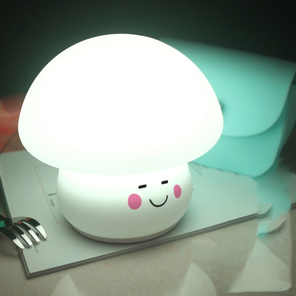 LED kreativ induksjon nattbord silikon soppsky nattlig
