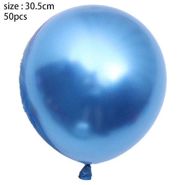 Chrome Metallic Balloner 50 stk. 12 tommer Tykke Latexballoner til
