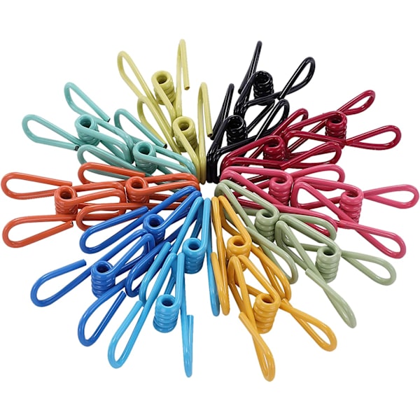 Assorterade chipspåsklämmor Utility Pack med 30 - PVC 2 tum belagd