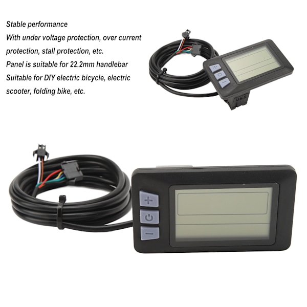 Elektrisk Cykel LCD-Display, Förbättra Din Cykelupplevelse Med Vattentät LCD-Displaypanel För Utomhuscykling Och DIY Elcykel