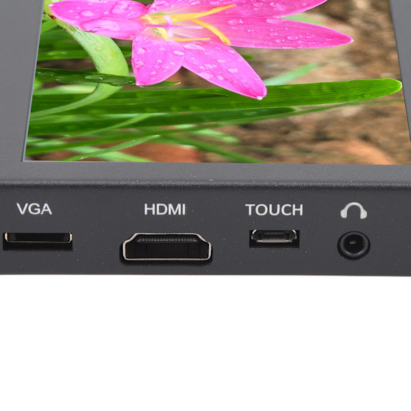 5-tums IPS-pekskärm med VGA USB HD-multimedia gränssnitt Färgskärm med justerbar hållare