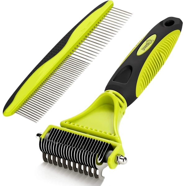 Dog Brush Cat Brush, Professional Dog Grooming Comb and Long Hair Dog Brush, Grooming Rake for Dogs and Cats Effectively Reduces Hair Loss by Up to