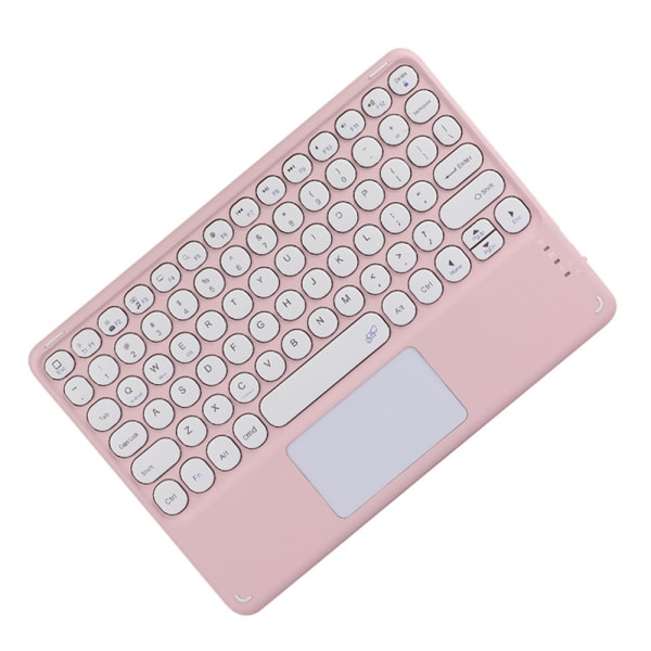 Bluetooth Keyboard Touch, Wireless Keyboard Ultra-Slim Portable with Trackpad, Built-in Rechargeable Battery - Blue pink color
