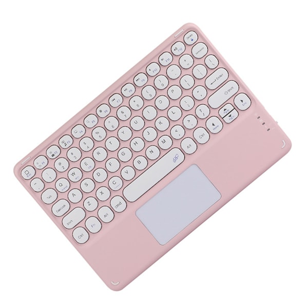 Bluetooth-näppäimistö Touch, langaton näppäimistö ultraohut kannettava ohjauslevyllä, sisäänrakennettu ladattava akku - sininen pink color