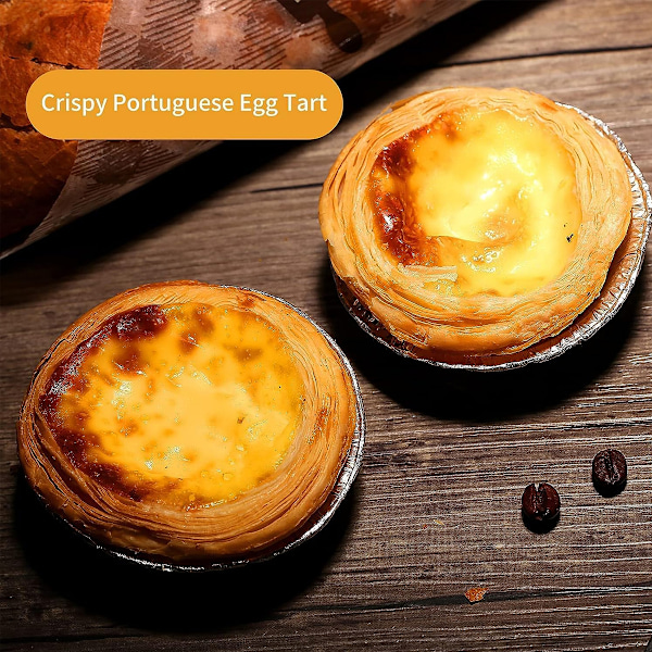 Aluminiumsfolie paiform/miniform/engangsbakeform, egnet for baking av terter, quicher, creme brulee-paier osv.