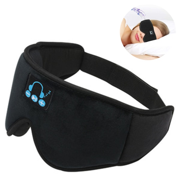 Sömnmask med Bluetooth hörlurar, 3D Sleeping Blackout Eye