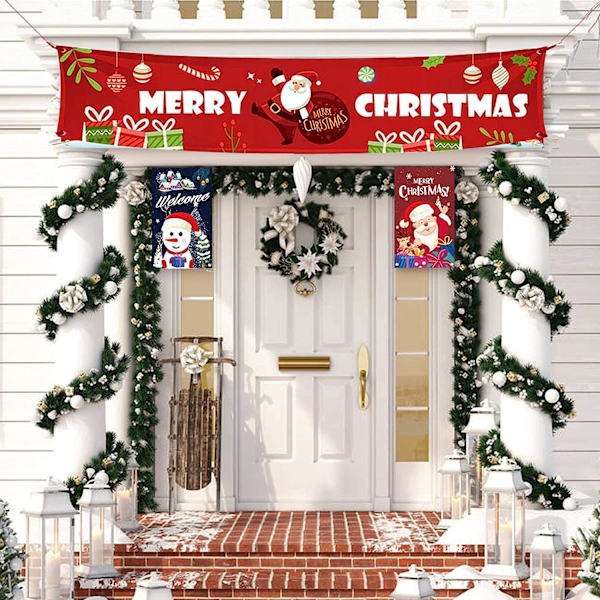Glædelig Jul Banner Dekoration Jul Glædelig Jul