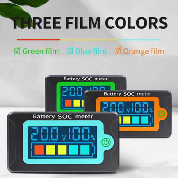 peacefair DC Voltmeter til Lithium Jernfosfat Batteri