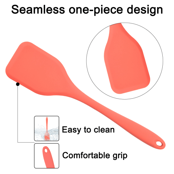 Ett stycke silikonspatel köksmatlagningsspatel non-stick