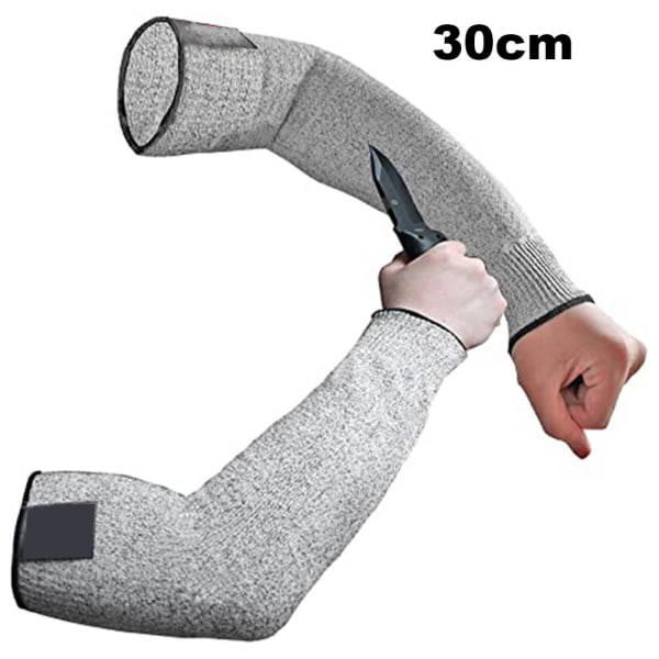 1/Pack Skärbeständig hylsa för armarbetsskydd Säkerhet, öppen straight 30CM
