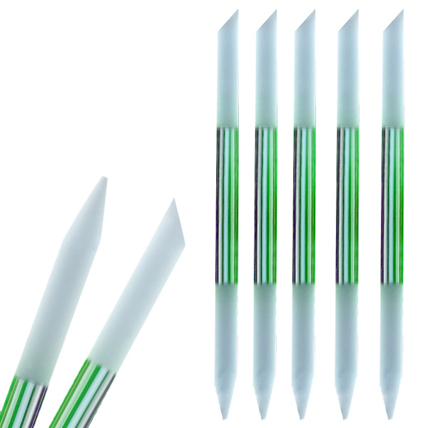 Glass Cuticle Pusher Cuticle Stick Set Dobbeltsidig Negl