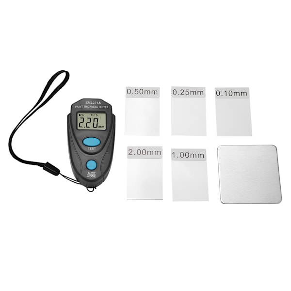 Mini Lakstykkelsesmåler LCD Digital Display Bil Lakmåler Måleinstrument