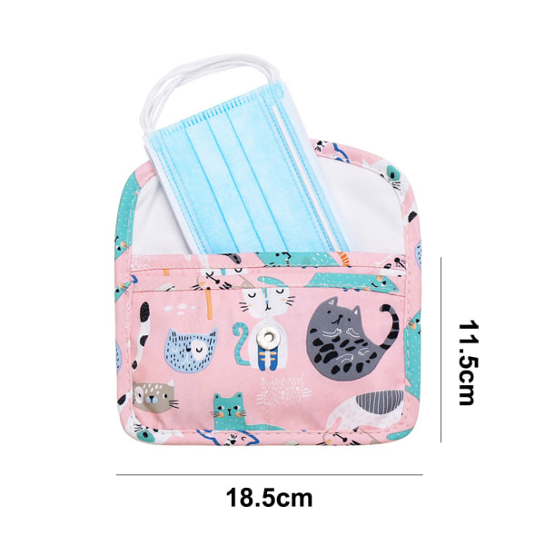Børnemaske-opbevaringspose til næse- og mundbeskyttende taske