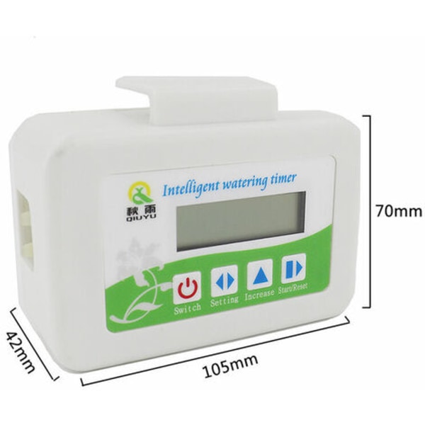 Automatisk dryppvanningssystem, solcelledrevet timer