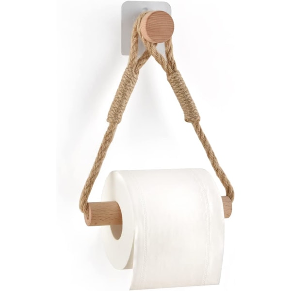 Selvklæbende toiletrulleholder, badeværelsespapirholder toilet