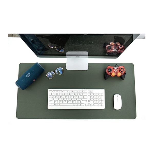 Läderunderlägg för skrivbord, halkfri musmatta för kontor,