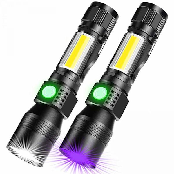 1 st COB magnet arbetsficklampa med 7 funktioner + batteri