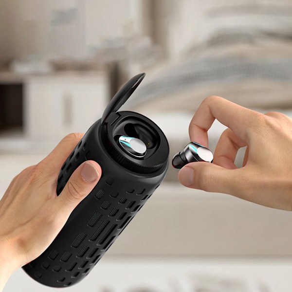 Utomhus Bluetooth-ljudhörlurar Trådlösa Bluetooth-headset i ett Cool RGB-ljus, Bass Touching Trådlösa hörlurar och högtalare