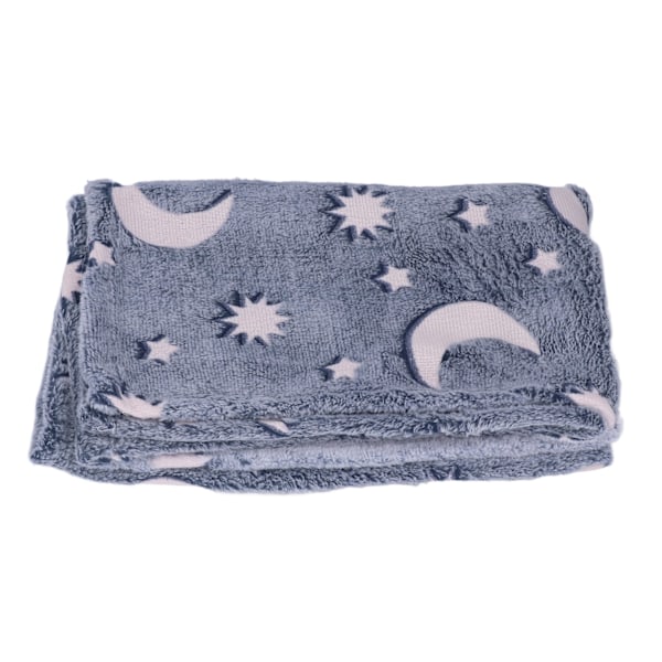 Glödande polyesterfilt Mjuk och varm luddig filt för säng soffa soffa alla säsongerDusty Blue