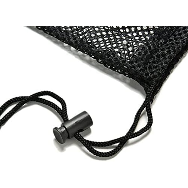 Yoga opbevaringspose i mesh - Holdbar nylon mesh pose med snørelukning - Mesh