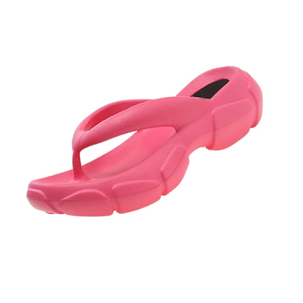 Flip-flops Flip Slides Tjock Sula Halkfria EVA Bekväma Ergonomisk Design Mjuka Sandaler för Kvinnor Flickor Rosröd 35/36