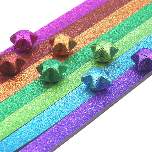 520 Origami stjerner papirpakke gør det selv-papir