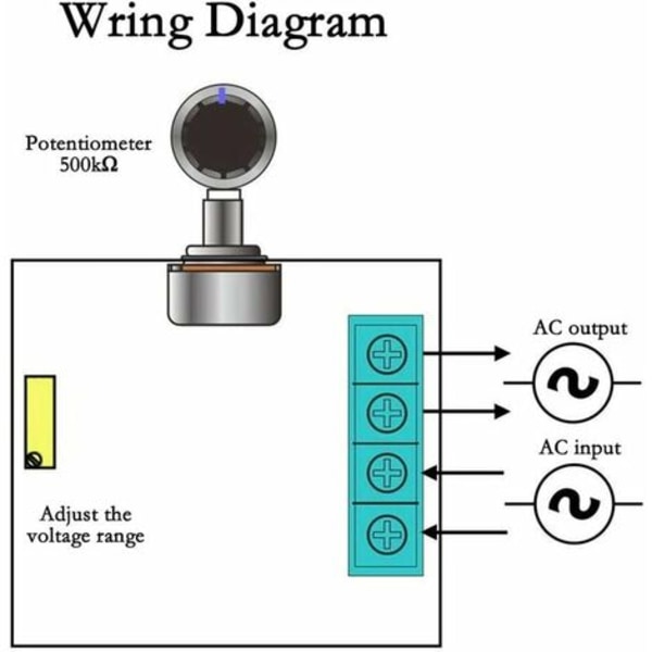 2000W 25A SCR Varvtalsregulator Hög Effektivitet Konstant Spänning