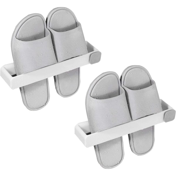 2-pakks badetøffelholder for oppbevaring