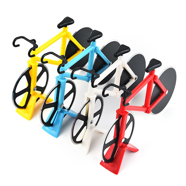 1st Pizzaskärare Blå Cykelcykel Pizzaskärare med Display St Red