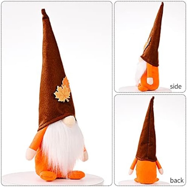 Poupée Nain d'halloween, 3 stk Thanksgiving Day Automne Gnomes,