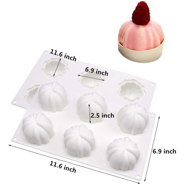 Silikonform for baking kake - 3D gresskarformer silikonbrett